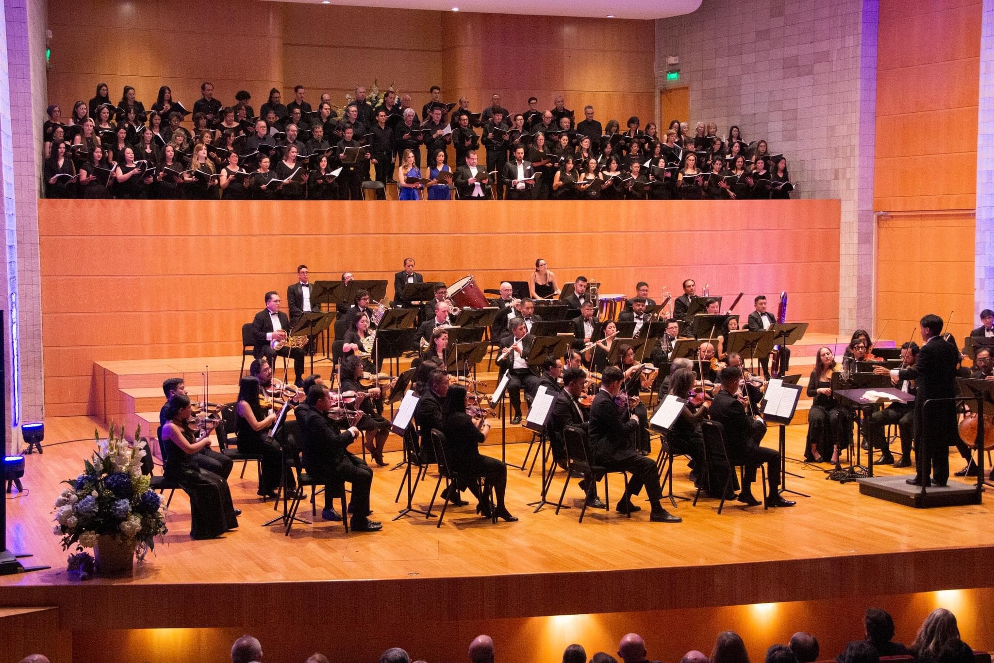 Boris Cepeda conducting the National Symphony Orchestra of Ecuador